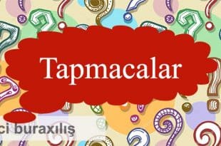 Tap tapmaca. 1-ci buraxılış