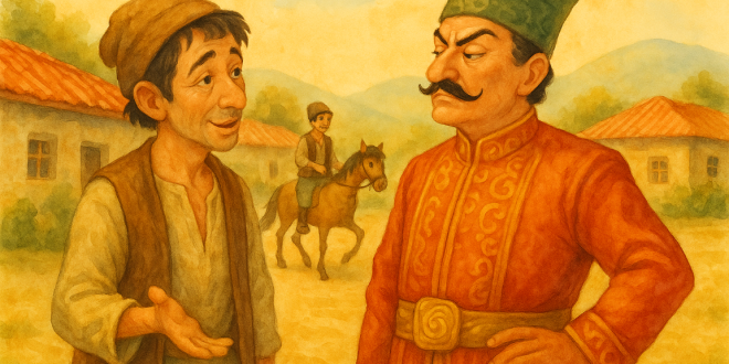 Kasıb və dövlətli nağılı — ağıl və qızılın sınağı